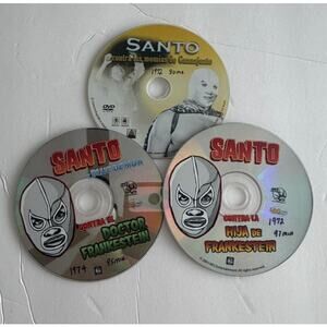 Lot of 3 El Santo DVDs – Classic Mexican Cinema / Lucha Libre